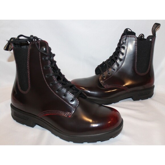 Blundstone Women's Leather Lace Up Gore Boots 2220 Bordeaux NIB - Picture 6 of 7